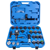 28 PCS Radiator Pressure Tester Vacuum Cooling System Filling Kit (Blue Box)